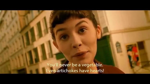 Amelie subtitles on screen example